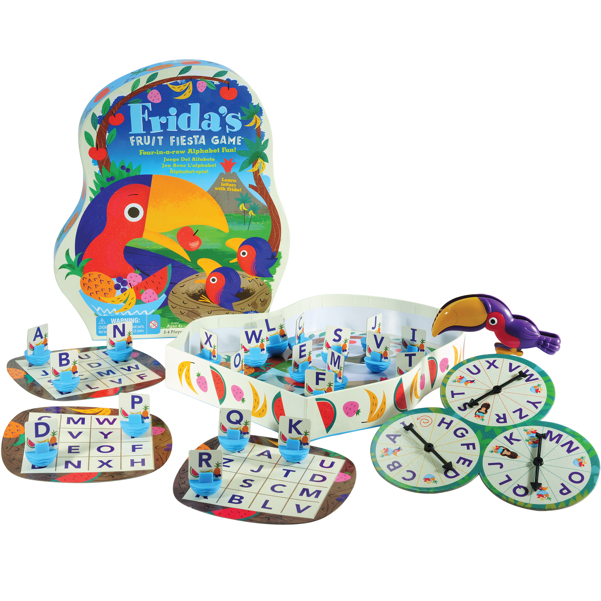[อายุ 4+] เกมบิงโกฟรีด้าจับคู่อักษรภาษาอังกฤษ (Frida's Fruit Fiesta Game) [Educational Insights]