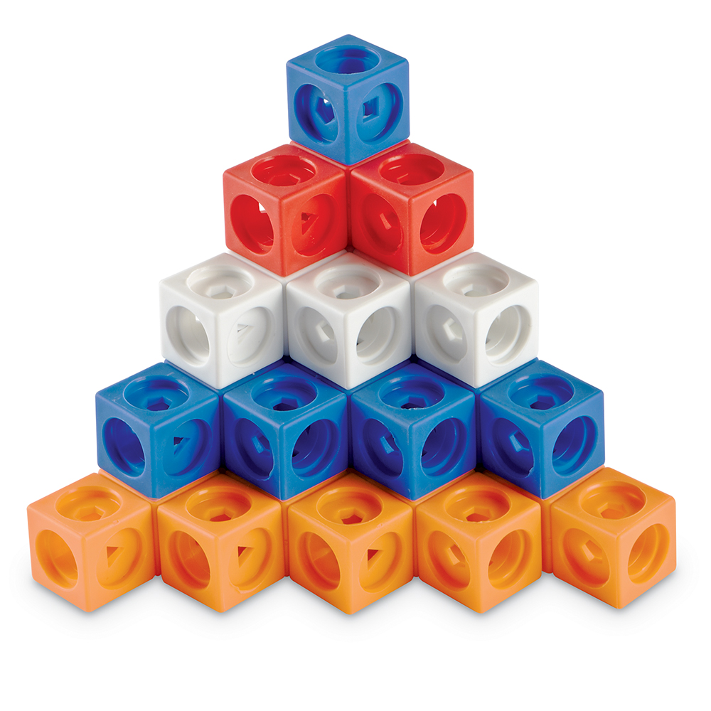 [อายุ 5+] ชุดลูกบาศก์ STEM หรรษา 100 ชิ้น (STEM EXPLORERS MATHLINK BUILDERS) [Learning Resources]