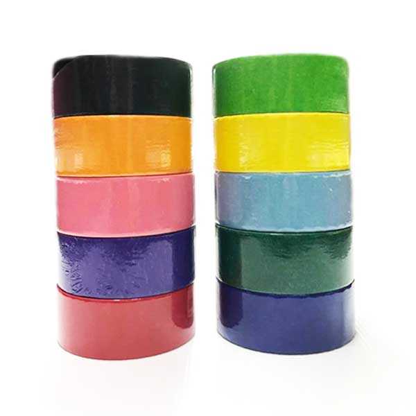WINTAPE เทปย่นสี 2นิ้ว x 10หลา (แพ็ค 3 ม้วน)