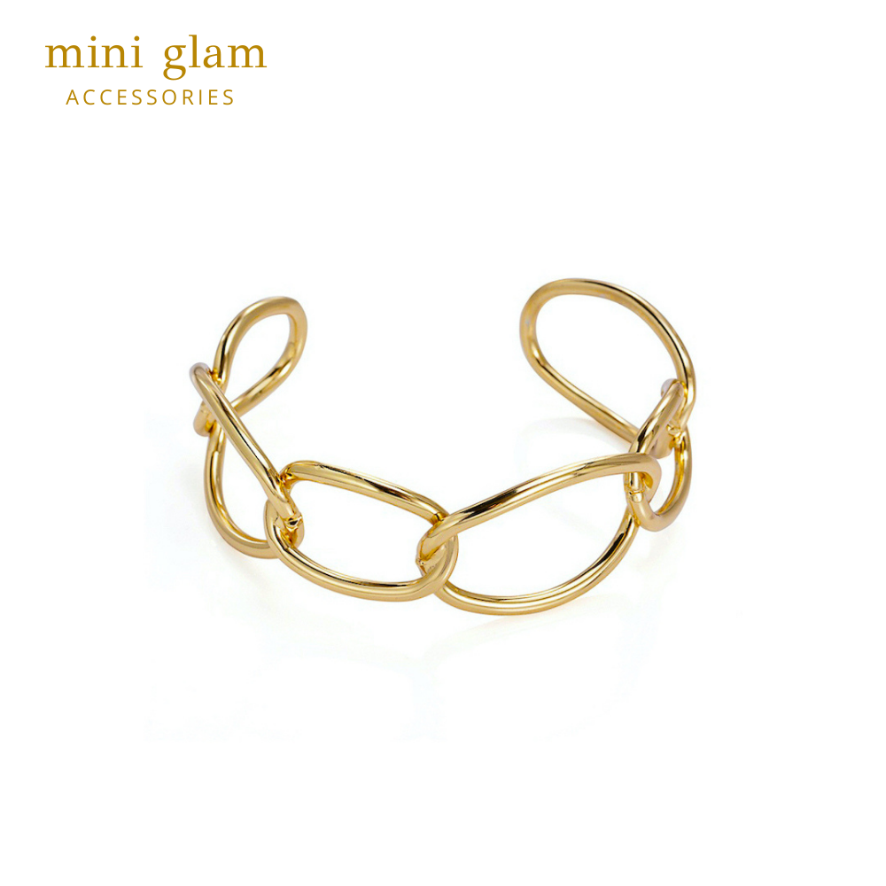 Miniglam Gold Twister Bracelet