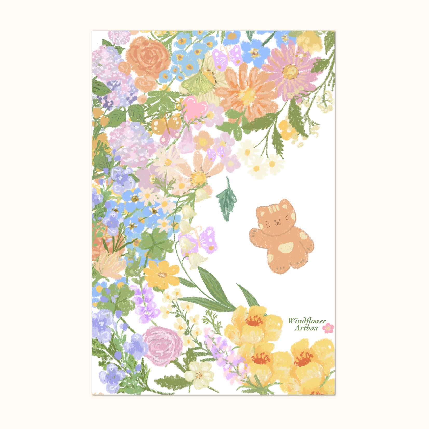 Artprint Postcard [Flowers bloom]