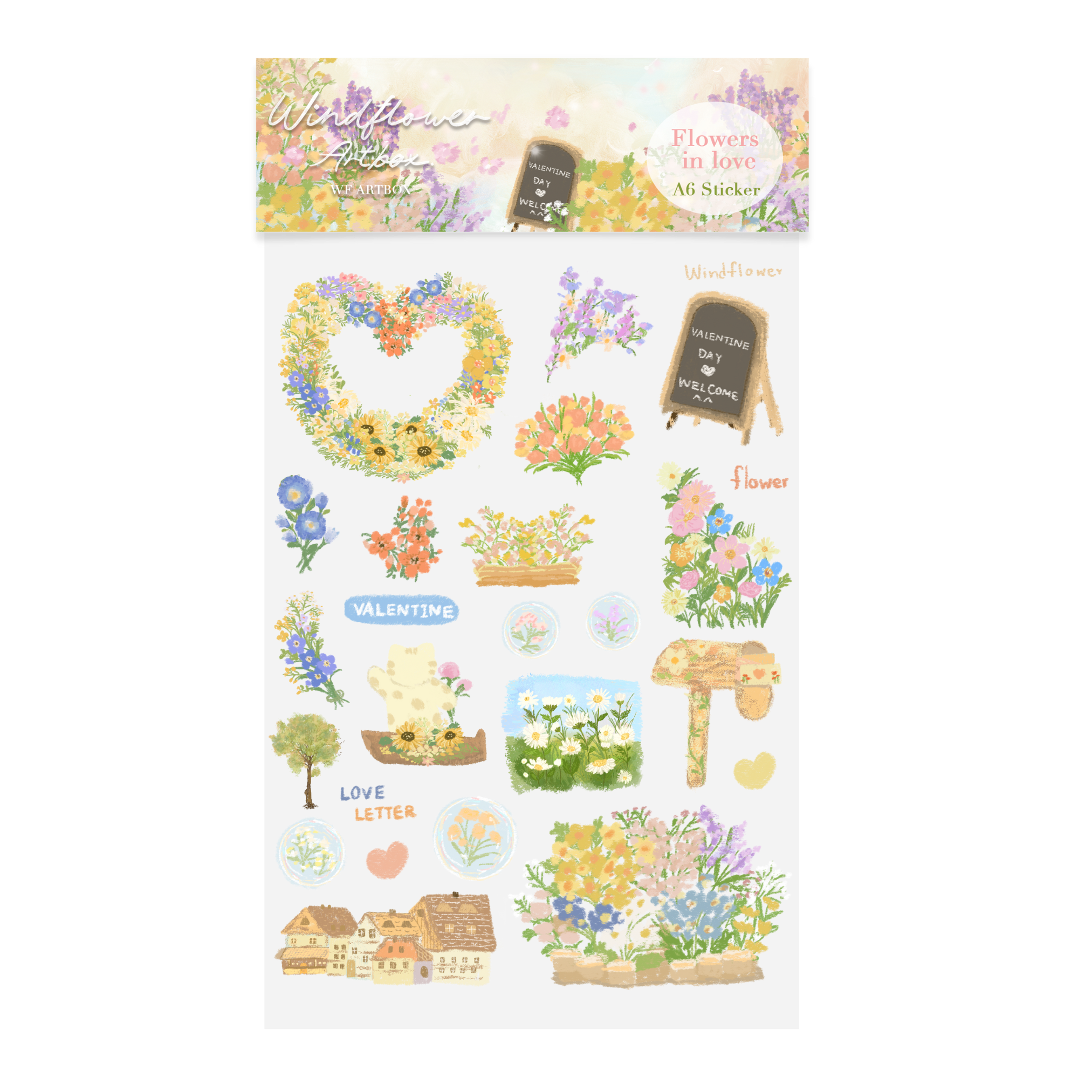 Sticker A6 Flower in love