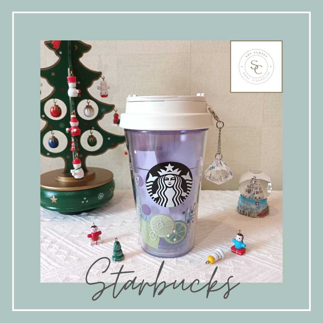 แก้วพร้อมที่ห้อยเพชร Starbucks Summer Collection 2020