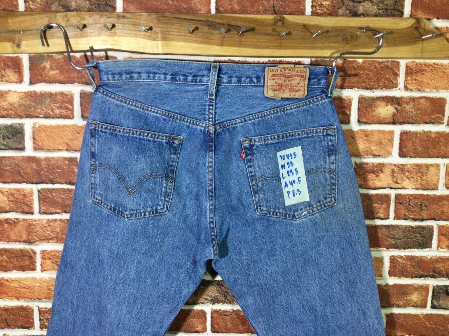 รหัส10425 Levi's501 Made in Dominican เลขกระดุม273 วัดจริง เอว33
