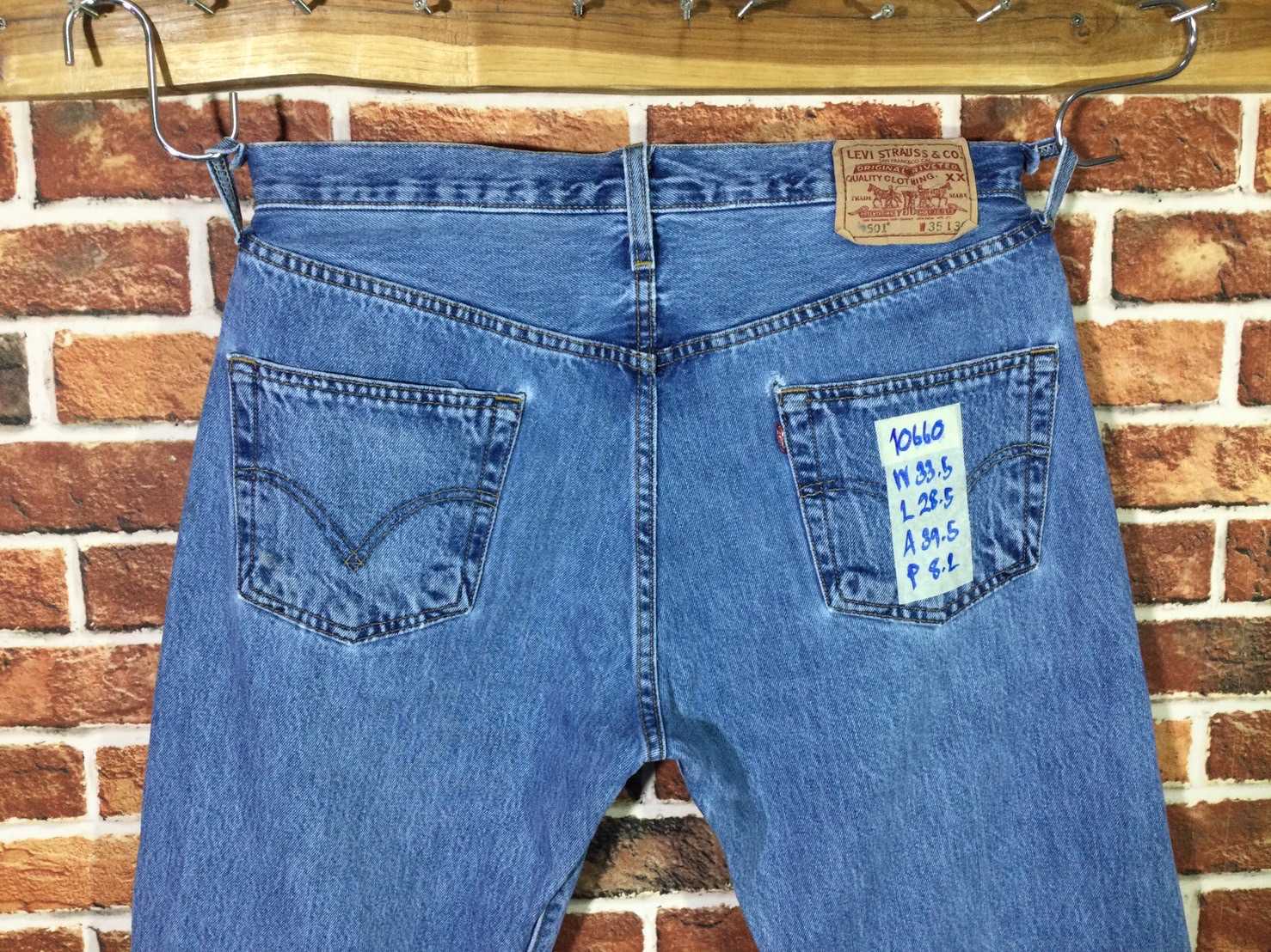 รหัส10660 Levi's501 Made in Haiti  เลขกระดุม267 วัดจริง เอว33.5
