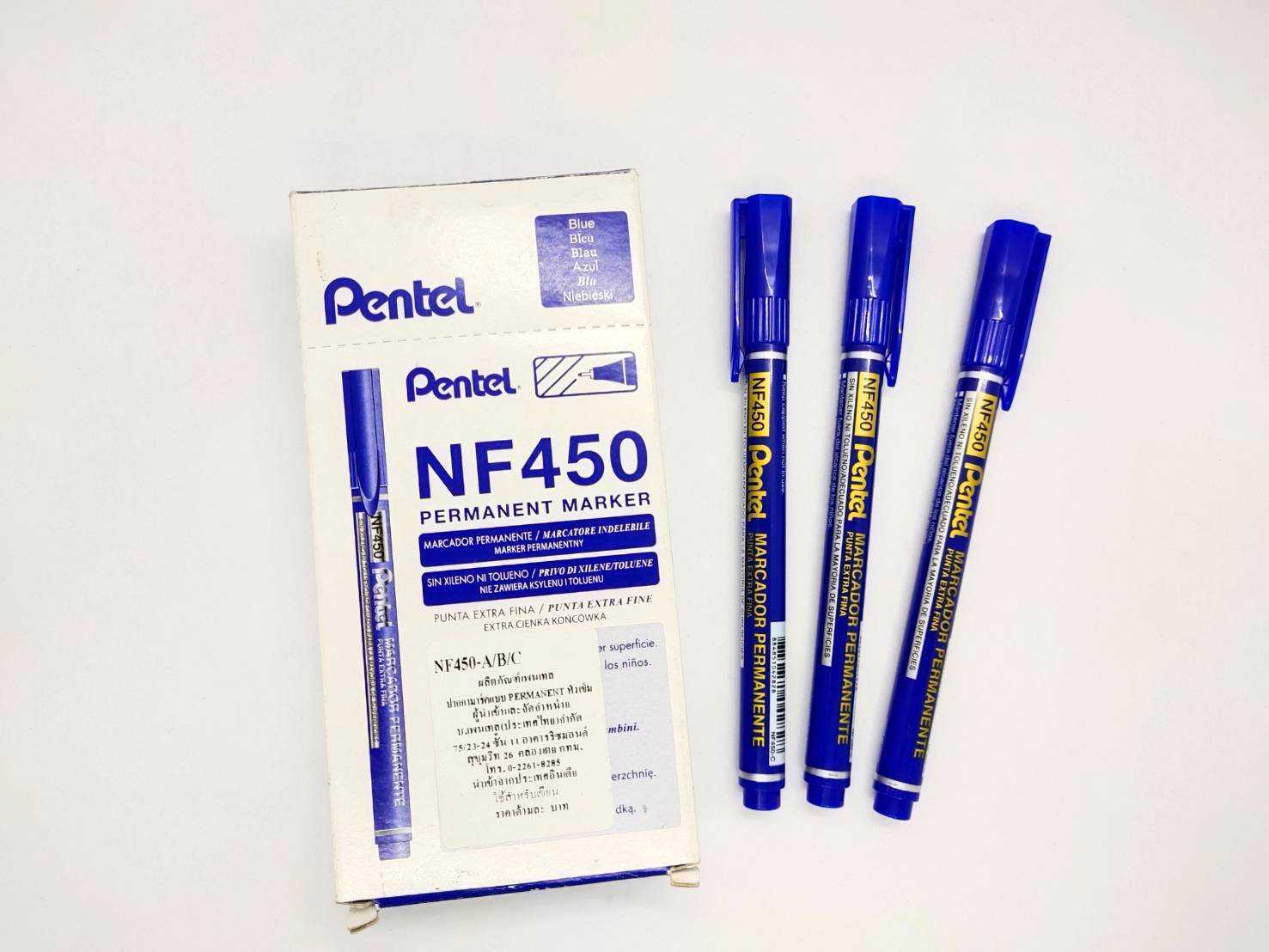⛳️ปากกามาร์คเกอร์ Permanent Marker Pentel รุ่น NF450🌸