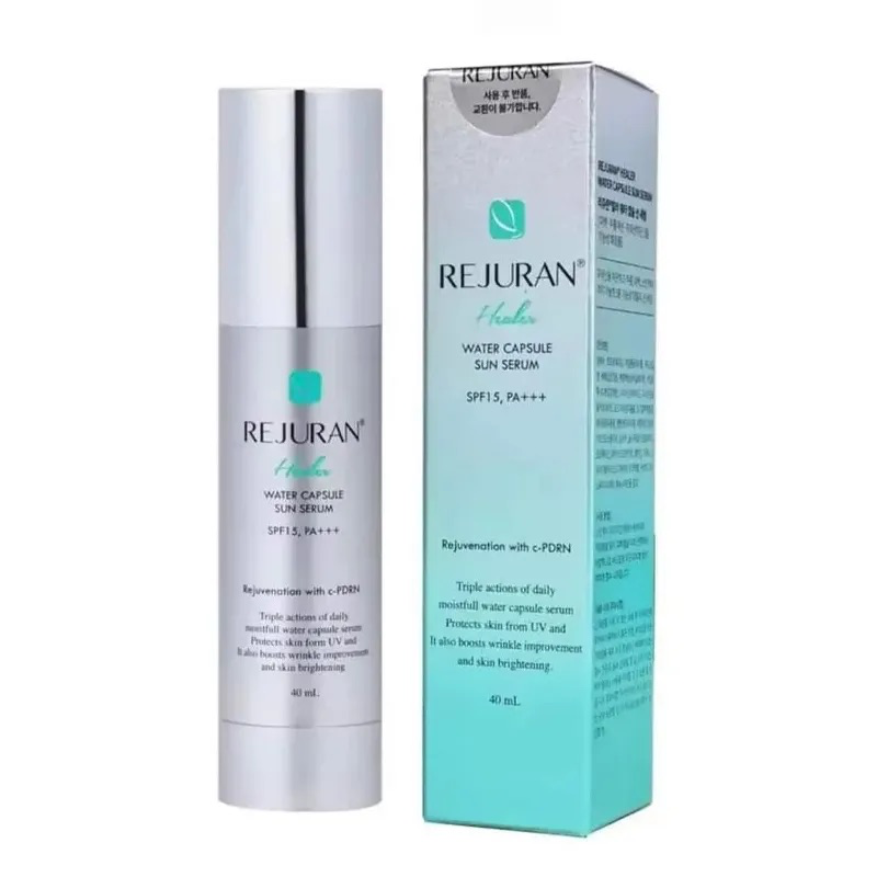 Rejuran water capsule sun serum spf15 pa+++ 40ml. กันแดดรีจูรัน