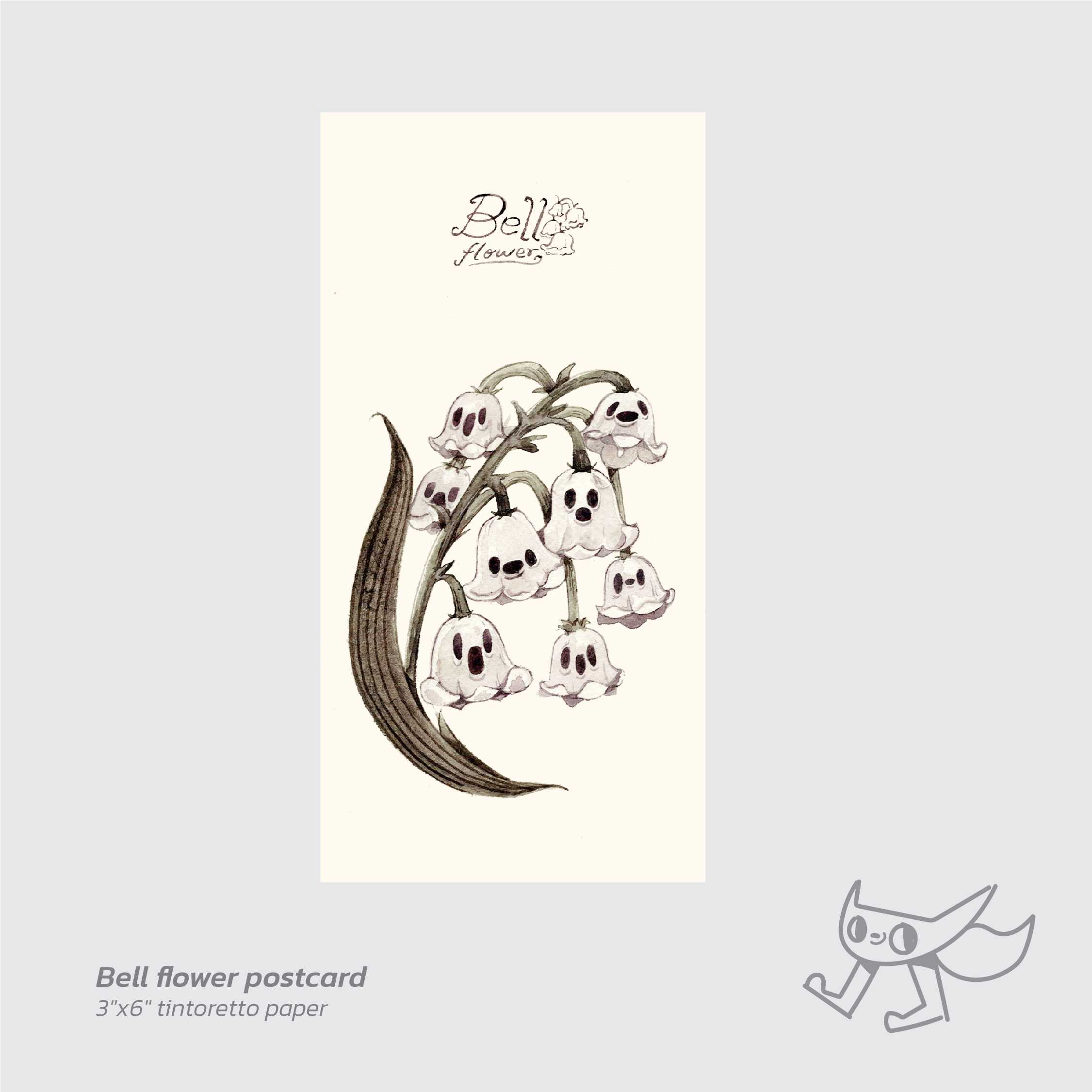 Bell flower postcard