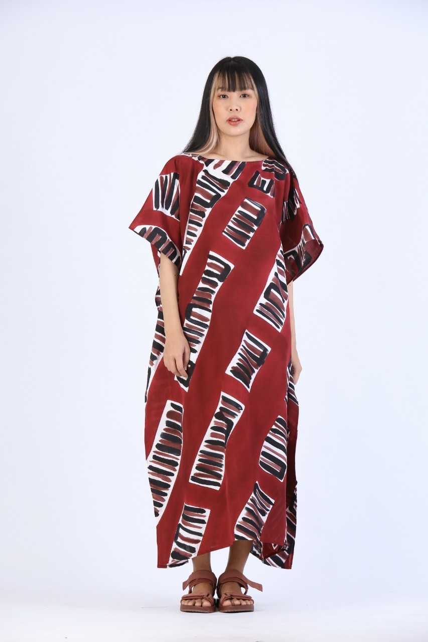 (Pre-order) Kaftan Cotton Silk Hand Paint คาฟทานคอตต้อนซิลล์แฮนด์เพ้นท์