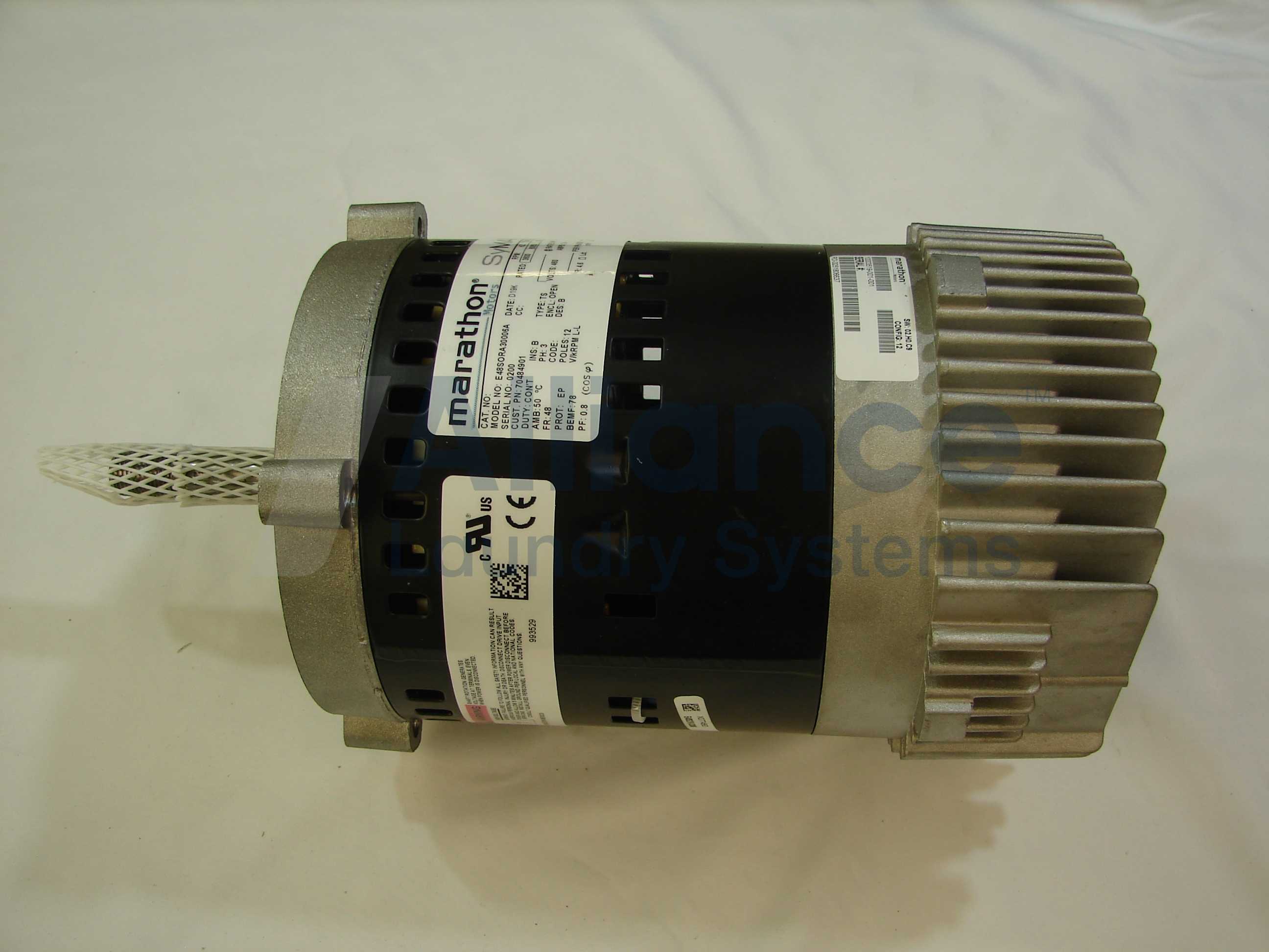 DX24,DX35 MOTOR,PMAC FAN (0.50 HP; 380-460 Volt/3 Phase) for Tumble Dryer (70484901P) -AA