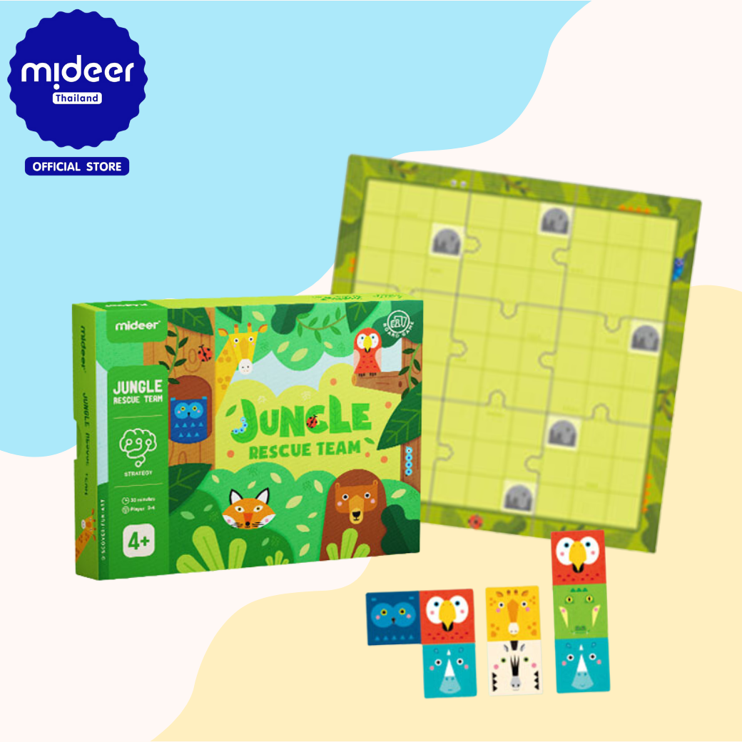 Mideer มิเดียร์ JUNGLE Rescue Team บอร์ดเกมนักกู้ภัยป่า