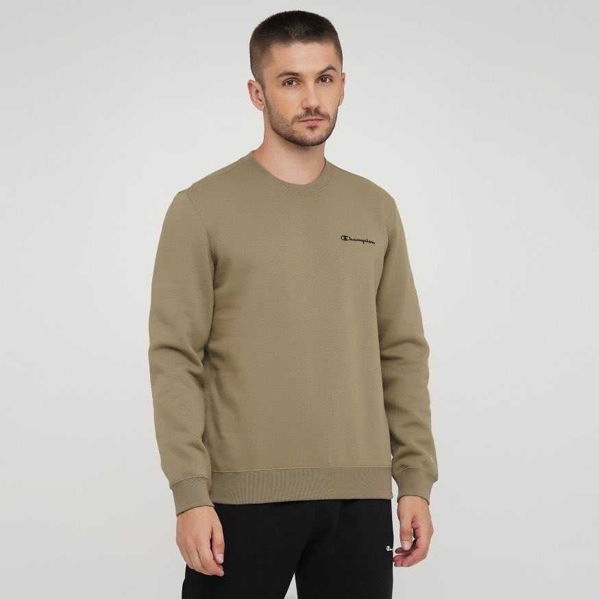 CHAMPION LEGACY SMALL SCRIPT TERRY COTTON SWEATSHIRT