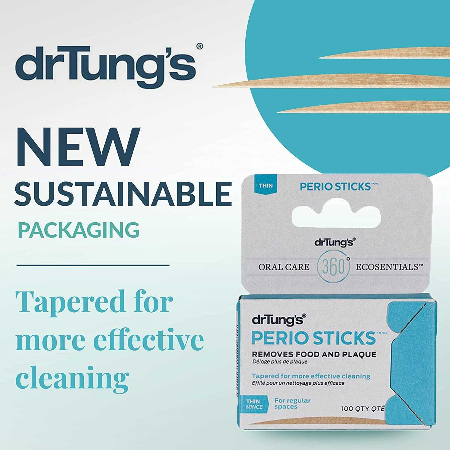 ไม้จิ้มฟันถนอมเหงือก รุ่นบาง drTung's Perio Sticks ( THIN)