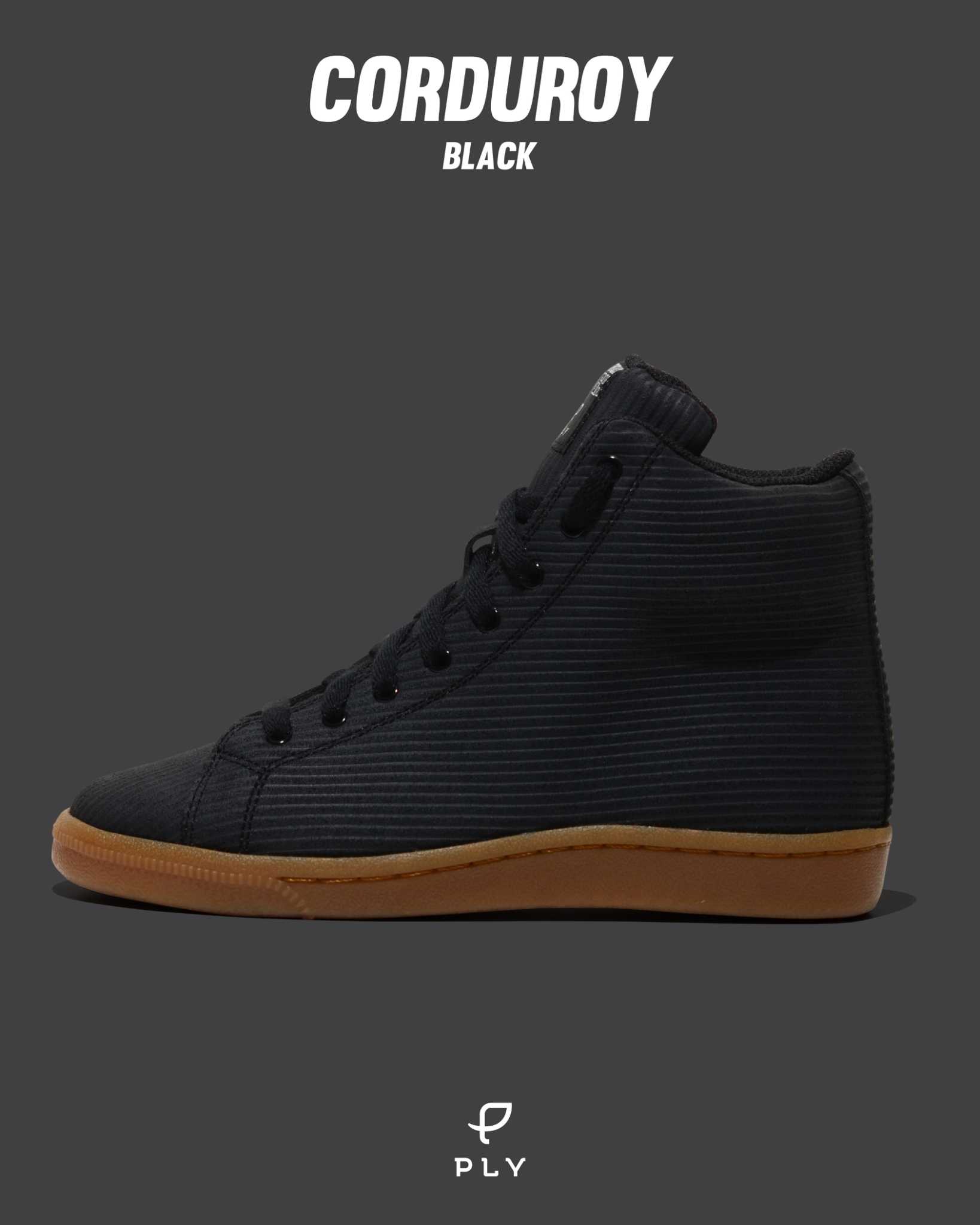 CORDUROY  MID  ✨ ( BLACK )