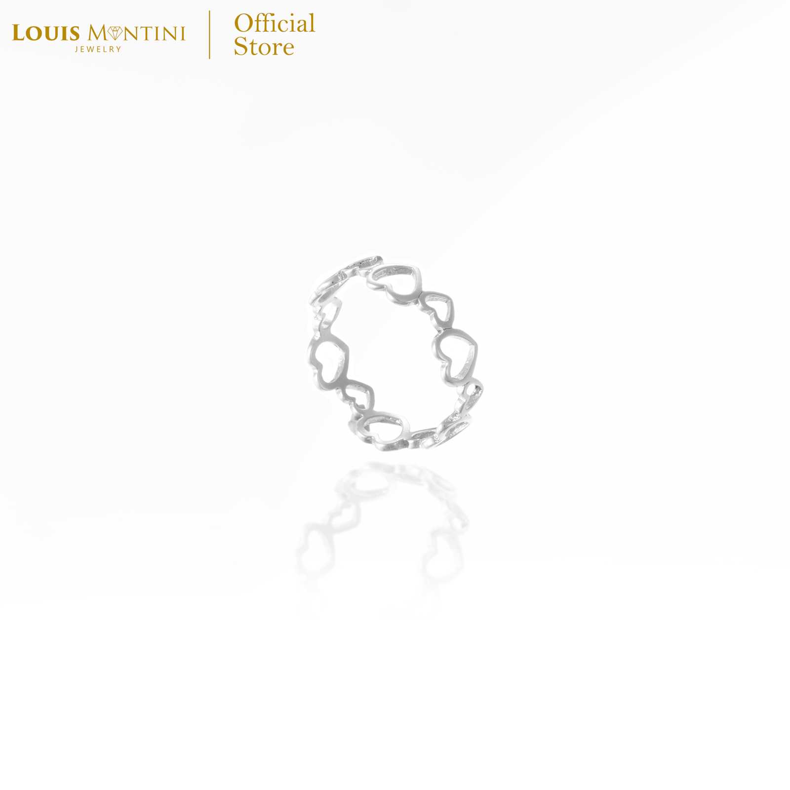 Louis Montini (Jewelry) Sterling Silver 925 Ring แหวนเงินแท้ 92.5% แหวนผู้หญิง รูปหัวใจ LJRG08