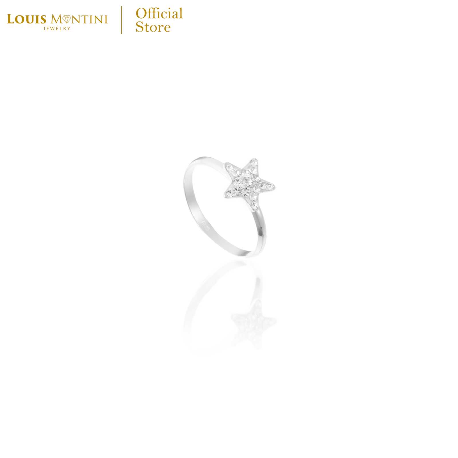 Louis Montini (Jewelry) Sterling Silver 925 Ring แหวนเงินแท้ 92.5% แหวนผู้หญิง รูปดาว LJRG17