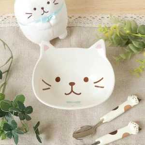 พร้อมส่ง! Face die-cut bowl - ชามหน้าแมว