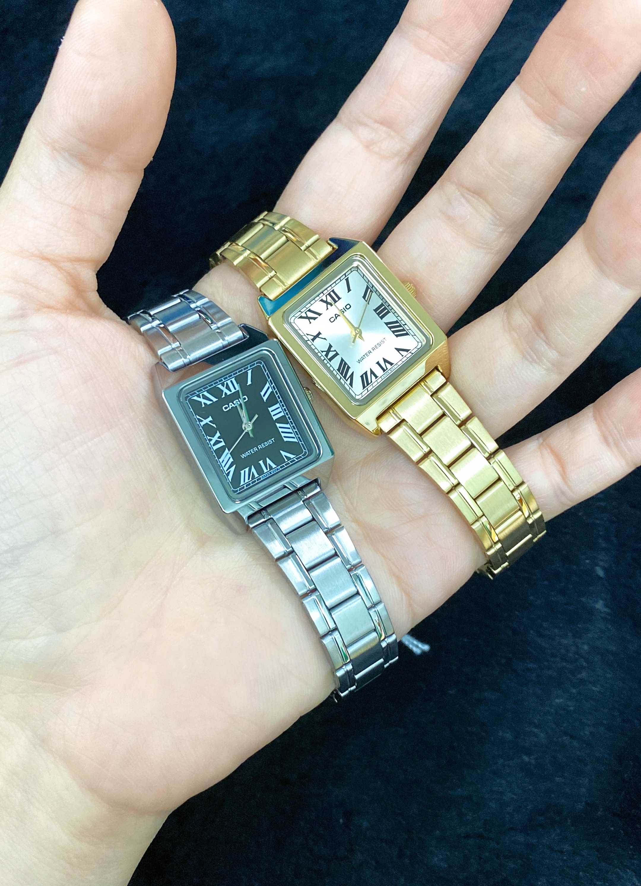 นาฬิกา Casio Standard Analog-Ladies' รุ่น LTP-V007 หน้าปัดทรงเหลี่ยม