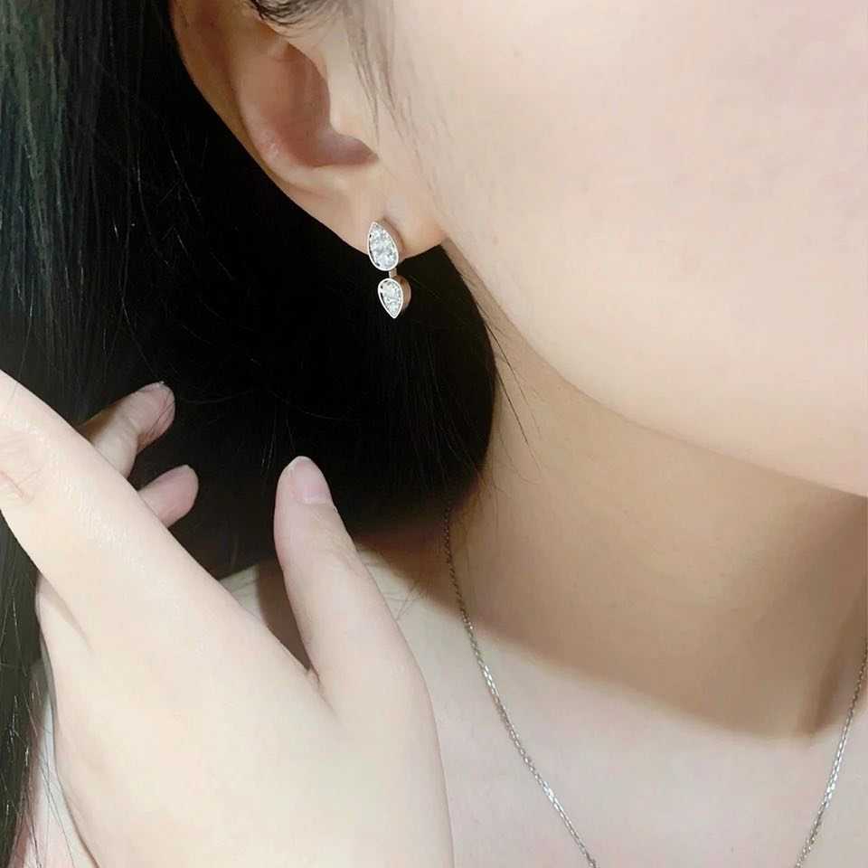 pear cut diamond earrings