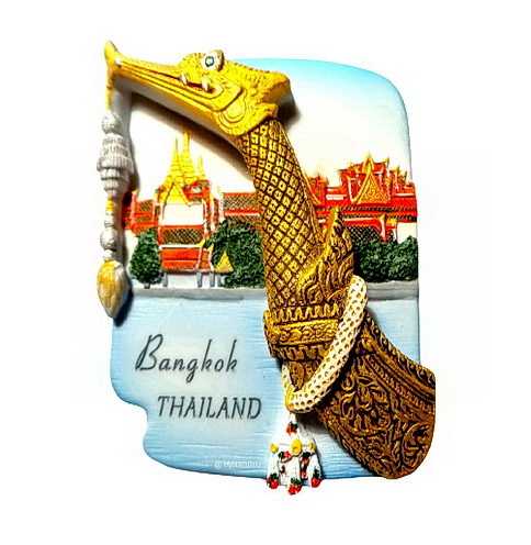 แม่เหล็กติดตู้เย็น เรือพระที่นั่งสุพรรณหงส์, Suphannahong royal barge Resin 3D Fridge Magnet