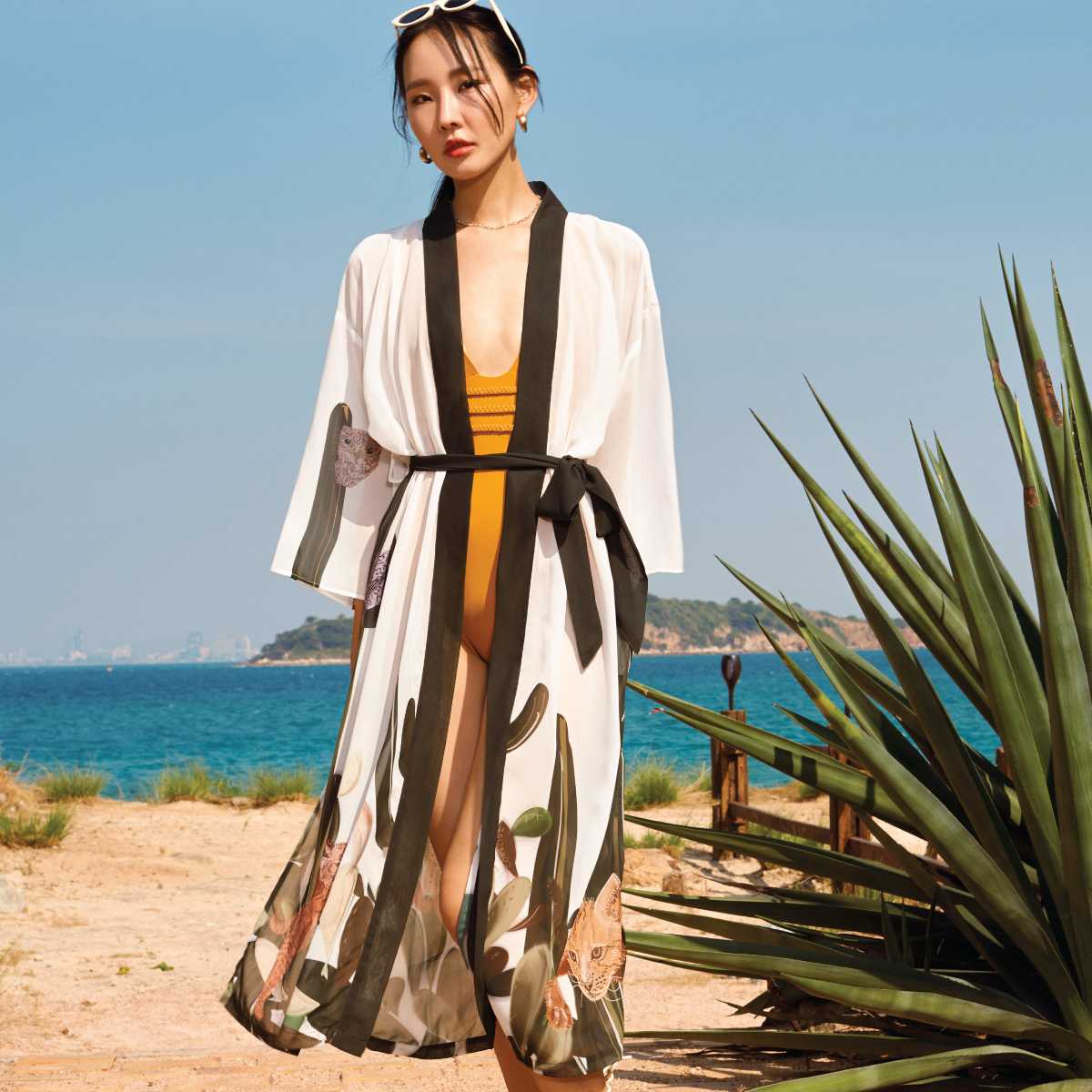 [Coralist Swimwear] ชุดคลุม Beachwear รุ่น Alia สี Wild Wander (CRBW174)