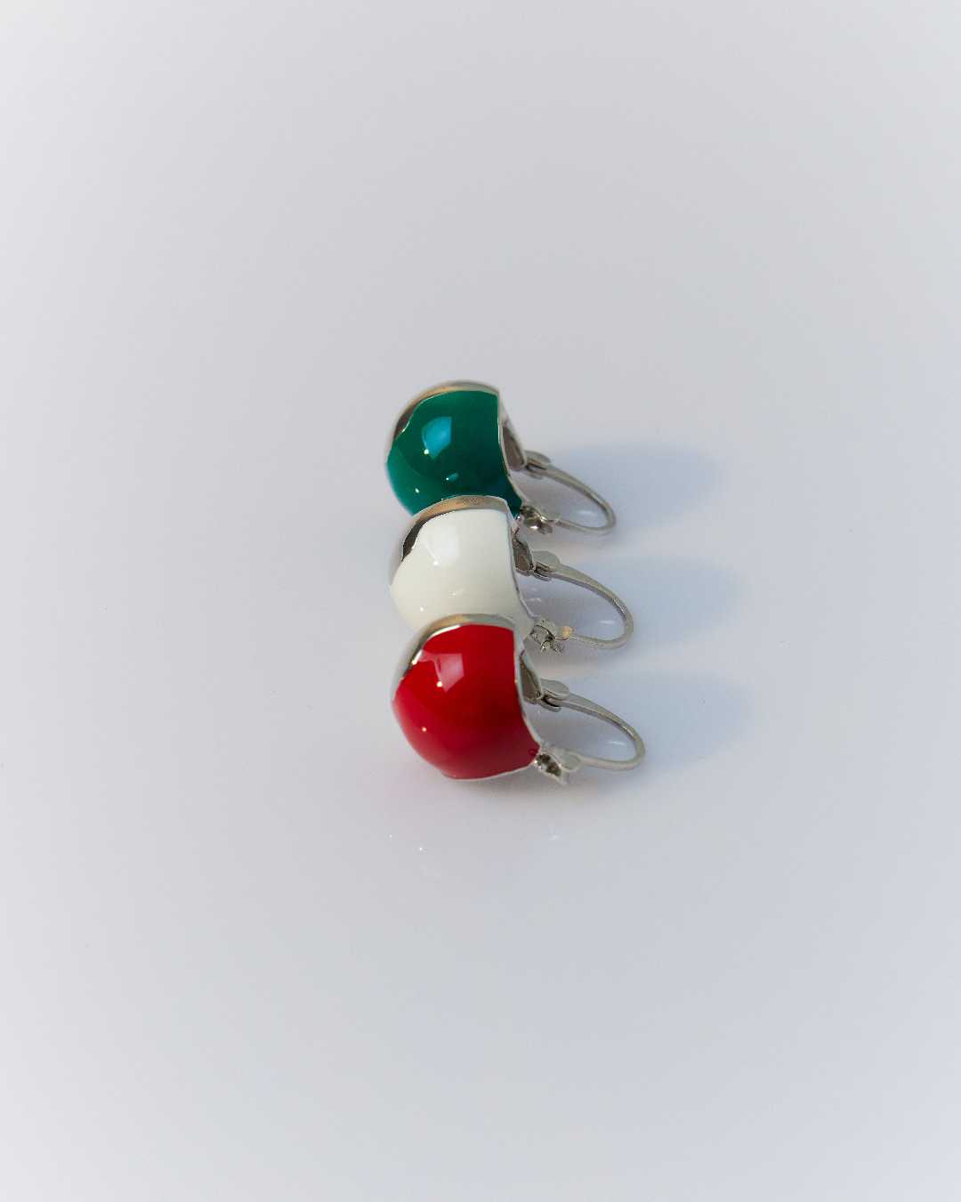 Julys - billiard ball earrings