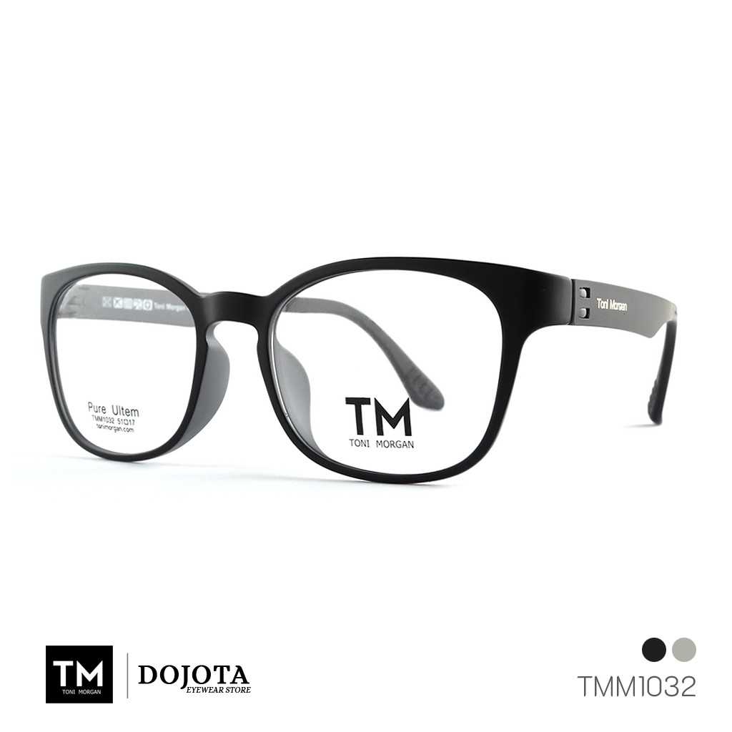 กรอบแว่นตาทรงเหลี่ยม Toni Morgan รุ่น TMM1032 สีดำ-เทา Gray