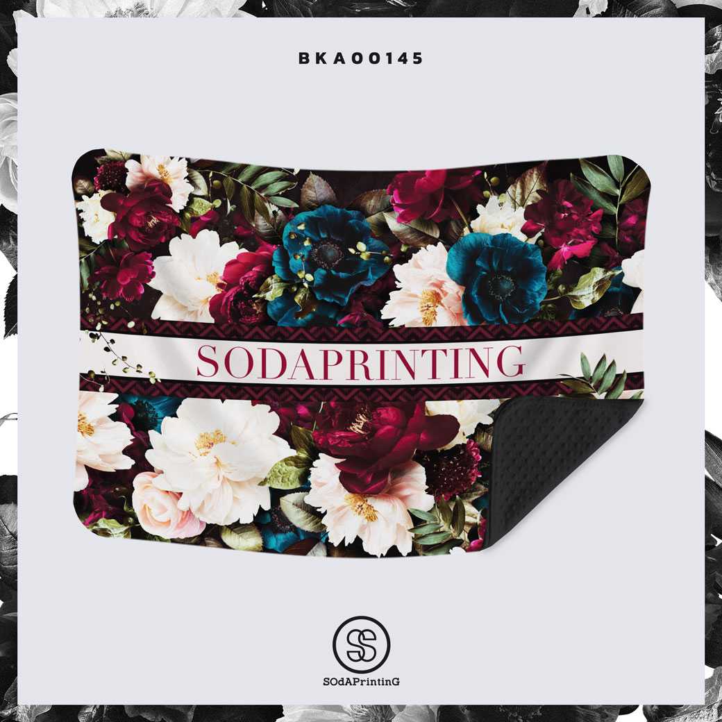 ผ้าห่ม RASPBERRY COLLECTION ใส่ชื่อได้ รหัส BKA00145 #SOdAblanket #SOdAPrintinG