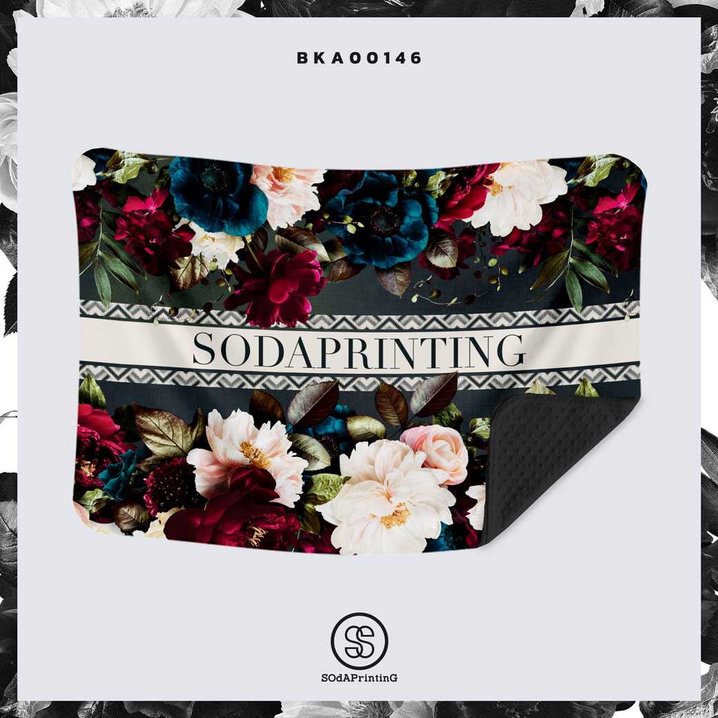 ผ้าห่ม RASPBERRY COLLECTION ใส่ชื่อได้ รหัส BKA00146 #SOdAblanket #SOdAPrintinG