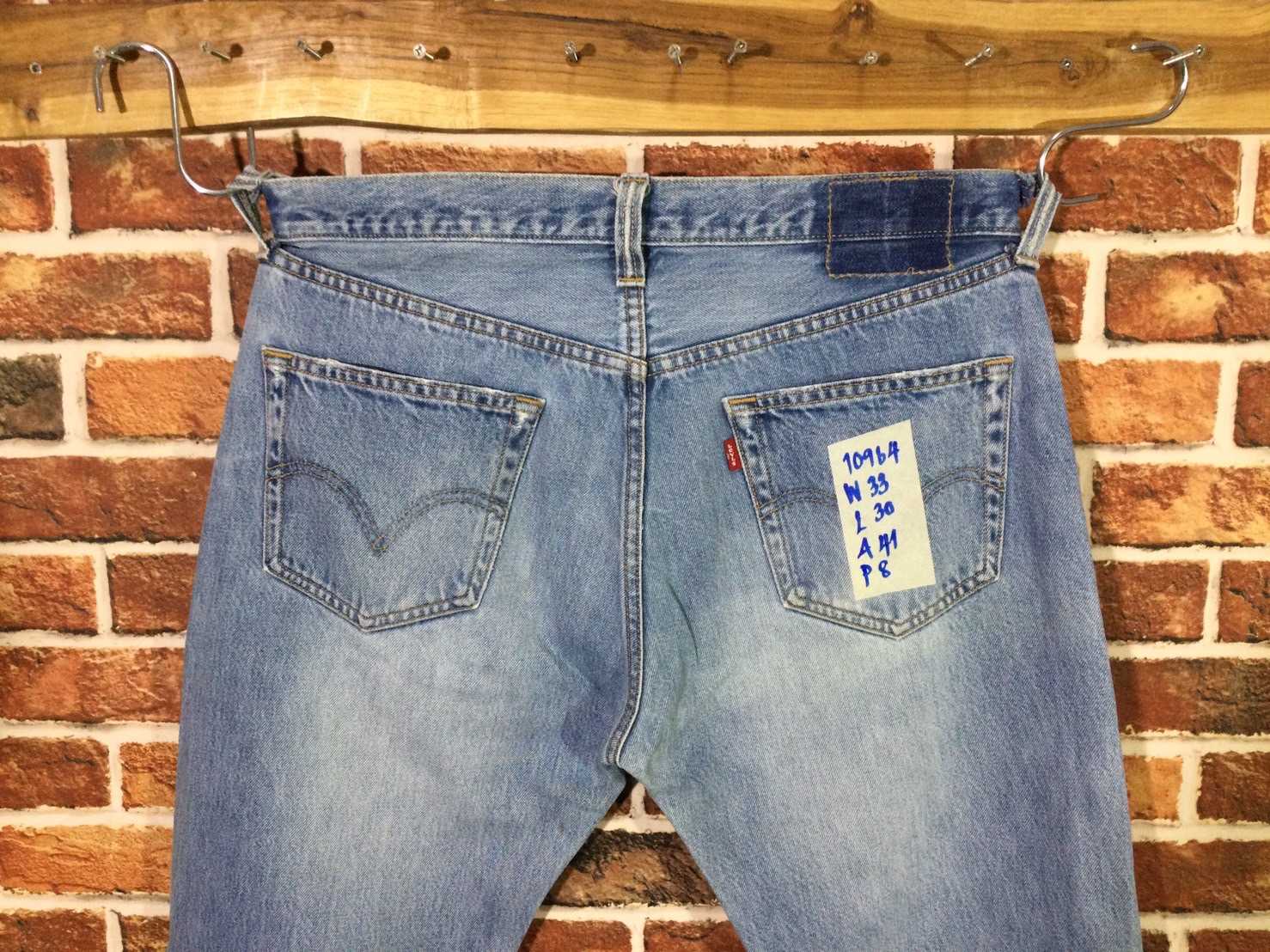 รหัส10964 Levi's501 (เเก้ซิป) Made in China เลขกระดุม197 วัดจริง เอว33