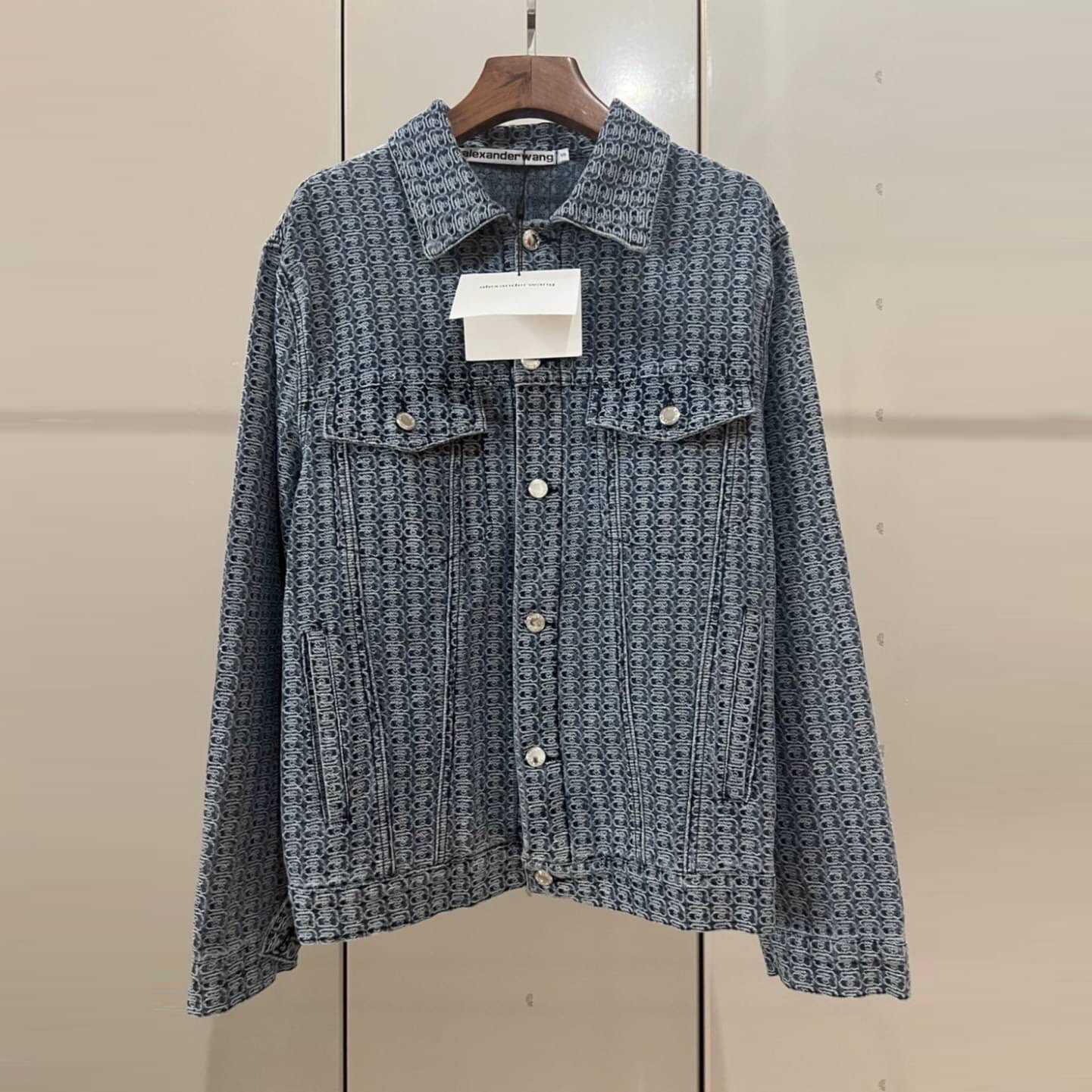 ALEXANDER WANG DENIM JACKET เสื้อแจ็คเก็ตยีนส์ แบรนด์บาลองเซียก้า