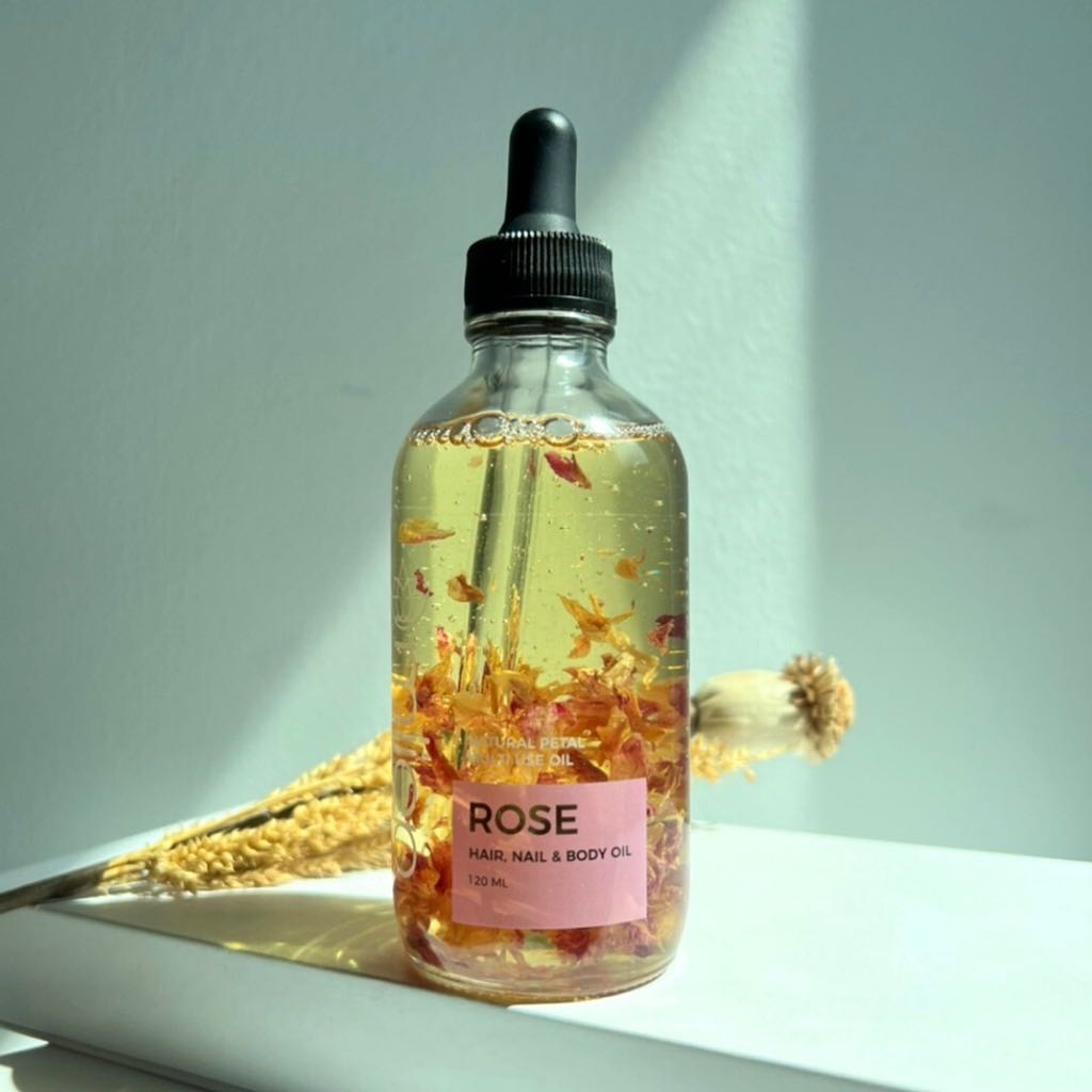 Natural rose oil น้ำมันกุหลาบ บำรุงผิวหน้า ผิวกาย