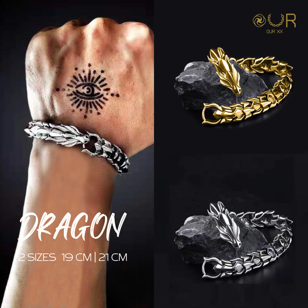 Our Wrist | Dragon สร้อยข้อมือปรับความยาวได้ วัสดุไทเทเนียมเกรดเครื่องมือแพทย์