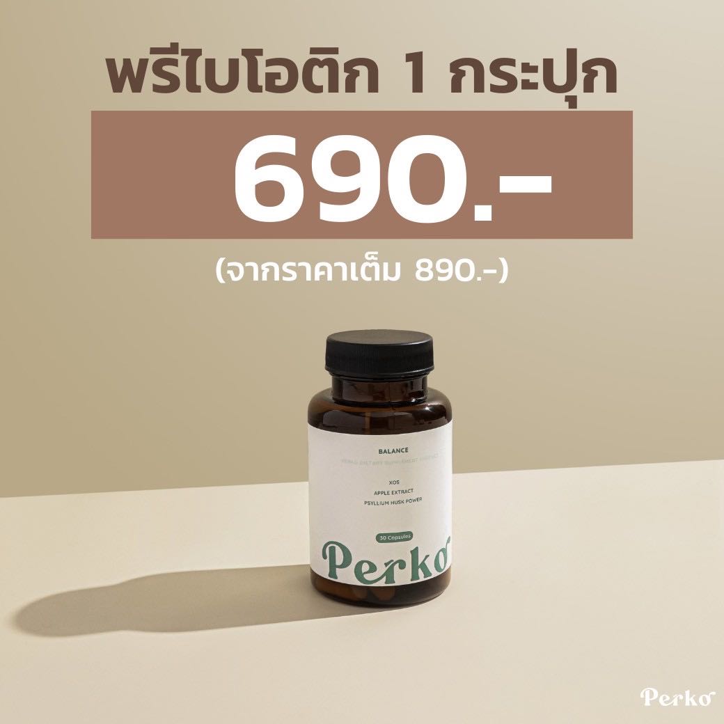 Perko พรีไบโอติก ไฟเบอร์ 1 กระปุก 