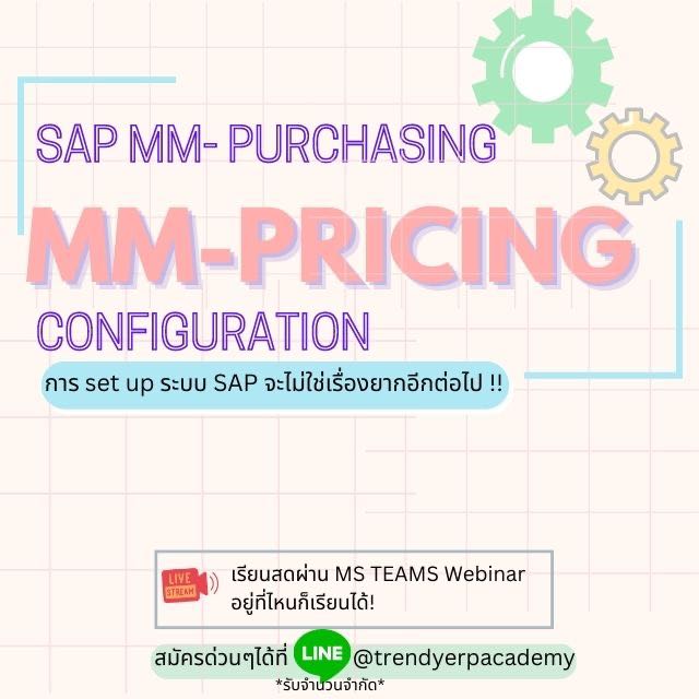 คอร์สออนไลน์ SAP MM Pricing Configuration 