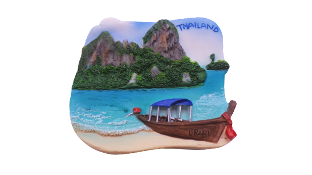 แม่เหล็กติดตู้เย็น กระบี่ ไอส์แลนด์, Krabi Island Resin 3D Fridge Magnet