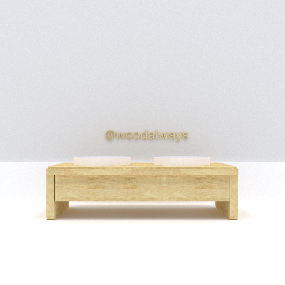 โต๊ะวางชามอาหารสำหรับสัตว์เลี้ยง BOWLSTAND-01
