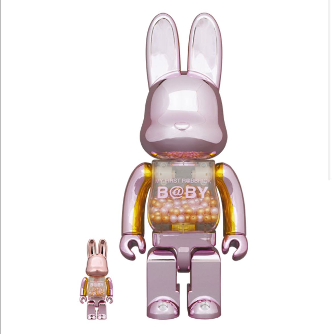 MY FIRST R@BBRICK @ NY@BRICK  B@BY 100％ & 400％ PINK GOLD Ver.