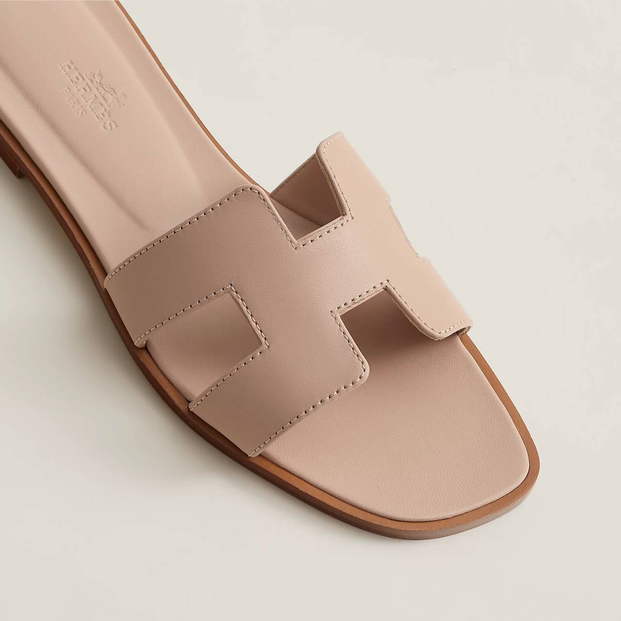 Hermes Oran Sandal Beige Nude