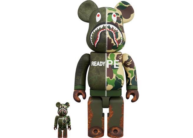 Bearbrick x Readymade x A Bathing Ape 100% & 400% Set