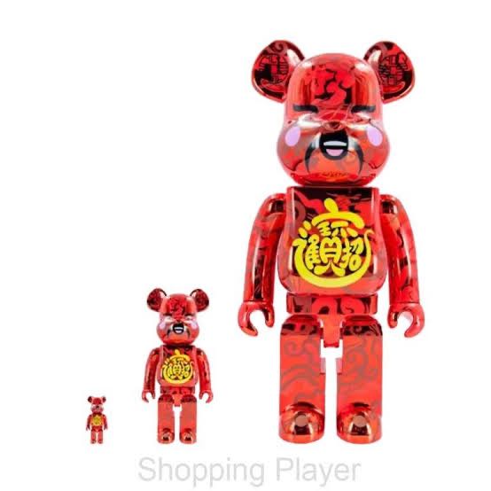 Bearbrick Acu God Of Fortune Red Jahan 400/100