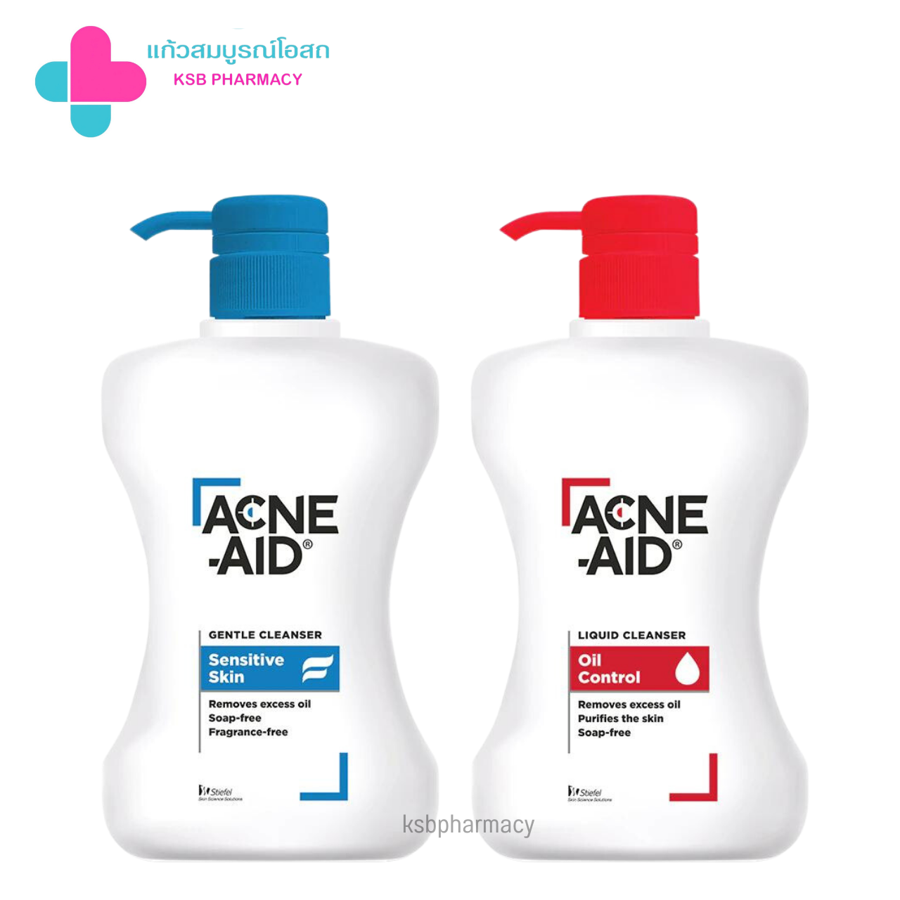 Acne-Aid Liquid Cleanser Oil Control // Acne-Aid Gentle Cleanser Sensitive Skin 500 ml