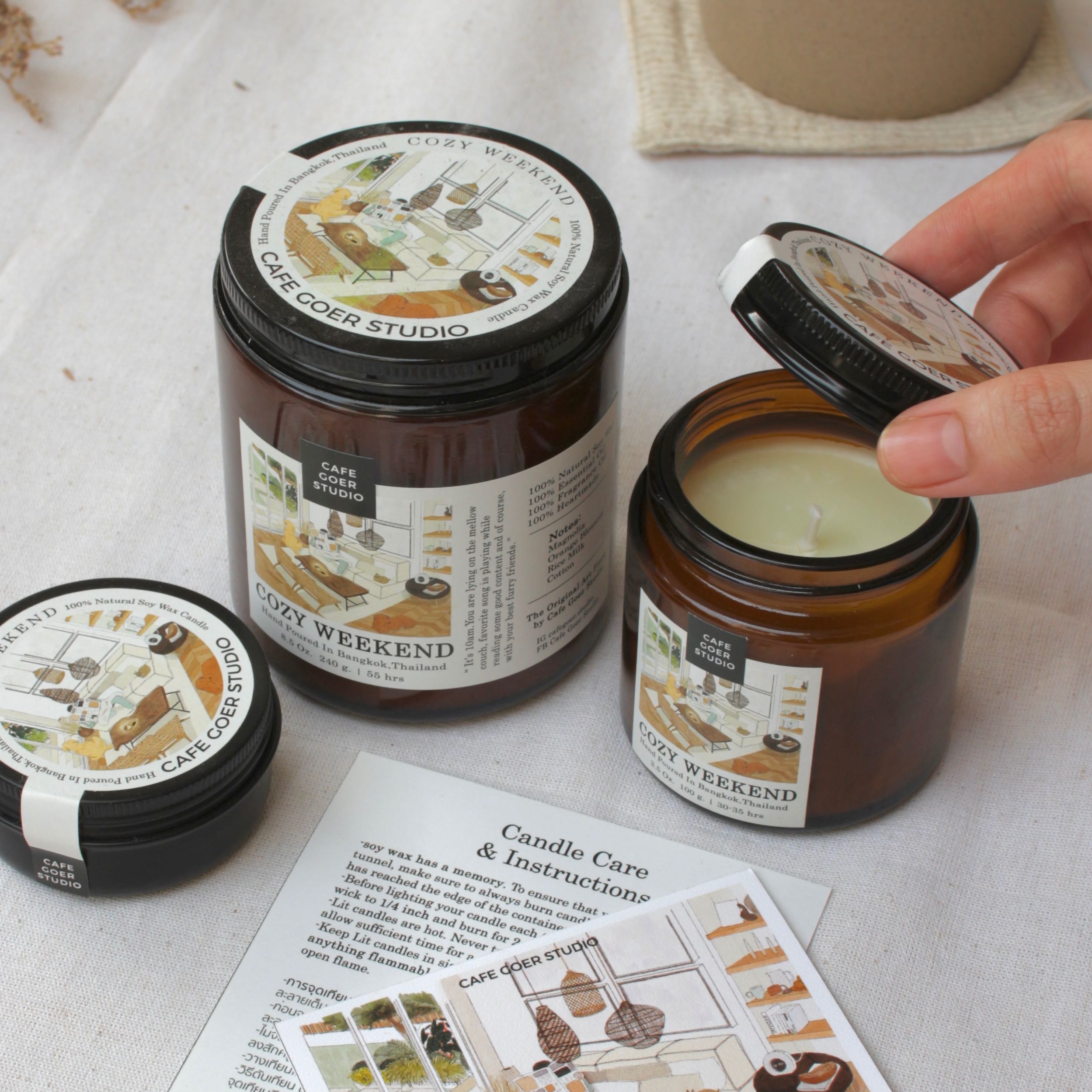 Soy Wax Candle - Cozy Weekend