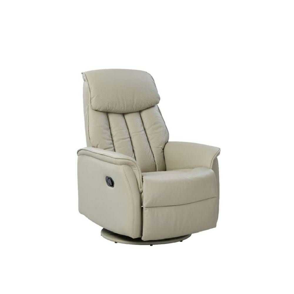 Modernform เก้าอี้พักผ่อน Recliner ปรับระดับ รุ่น CELYN 1 ที่นั่ง ปรับมือโยก หมุน หนังแท้ PVC