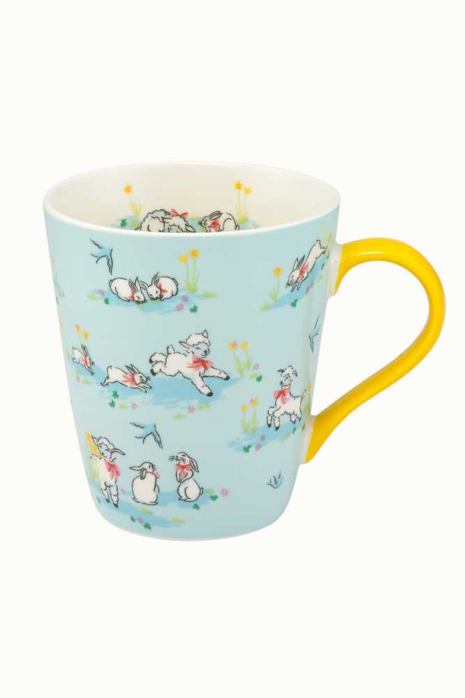 Spring Bunnies And Lambs Stoneware Stanley Mug