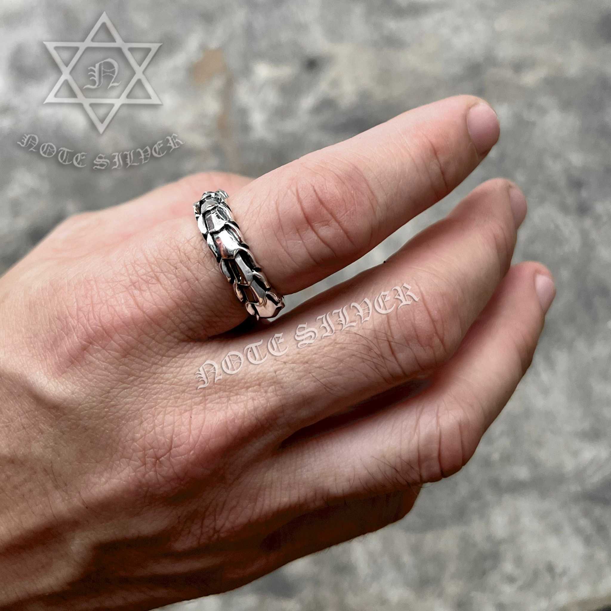 แหวนเงินแท้ เกล็ดมังกรรอบวง Dragon Scale Ring Sterling Silver 925