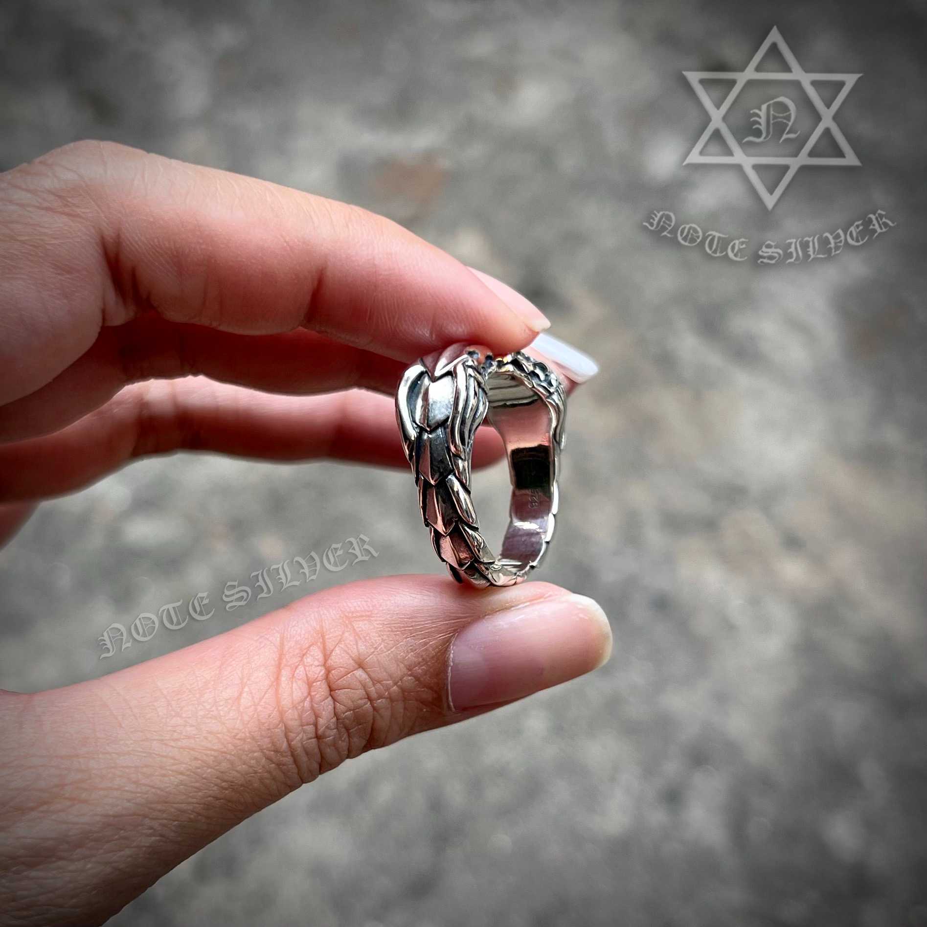 แหวนเงินแท้ลายมังกร Dragon Ring Sterling Silver 925