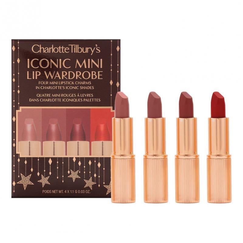 Charlotte Tilbury Iconic Mini Lip Wardrobe 4x1.1g. (เซ็ทมินิลิป 4 แท่ง)