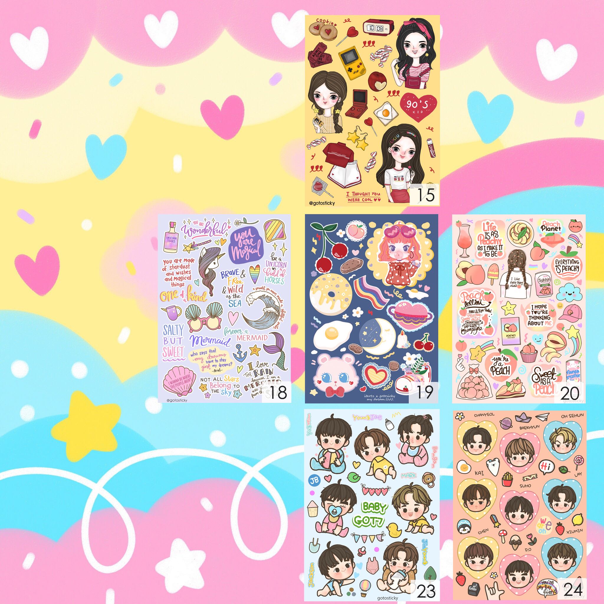 Sticker PVC A6 14-24