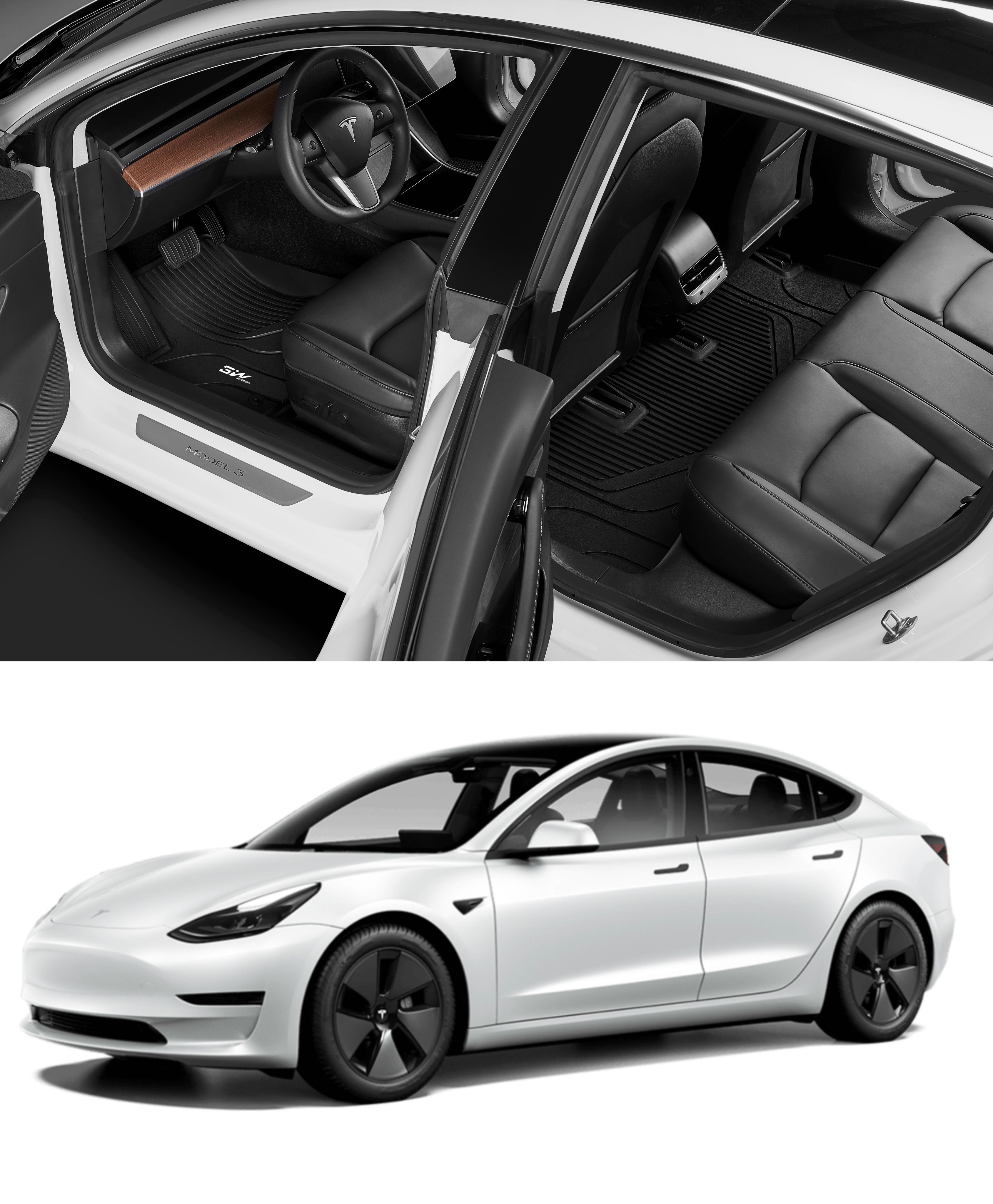 Model 3 car mat set 8 ชิ้น  ( รุ่นก่อน highland )